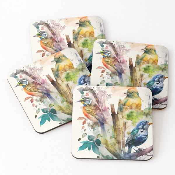 Item preview, everybirdy golder birds pattern designed and sold by printiesart.