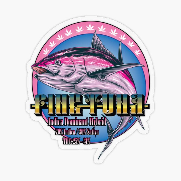 Item preview, Pink Tuna Cannabis Strain Art designed and sold by kushcoast.
