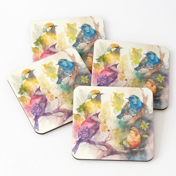 Item preview, everybirdy golder birds pattern designed and sold by printiesart.