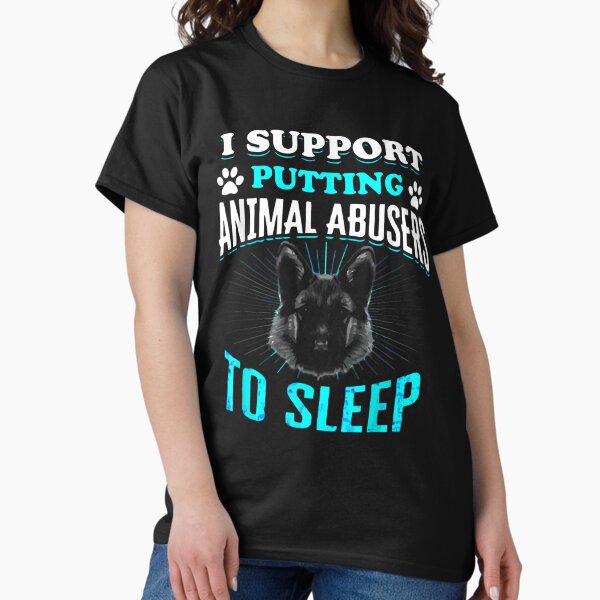 Item preview, I Support Putting Animal Abusers To Sleep              (4) designed and sold by TheLonelyPixels.