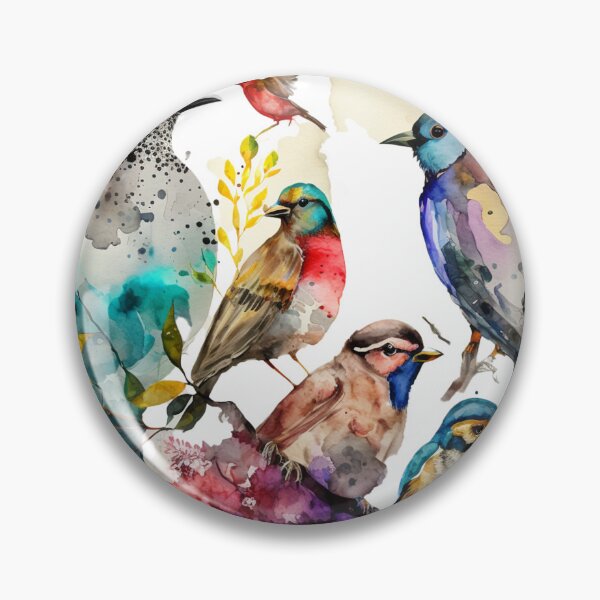 Item preview, everybirdy golder birds pattern designed and sold by printiesart.