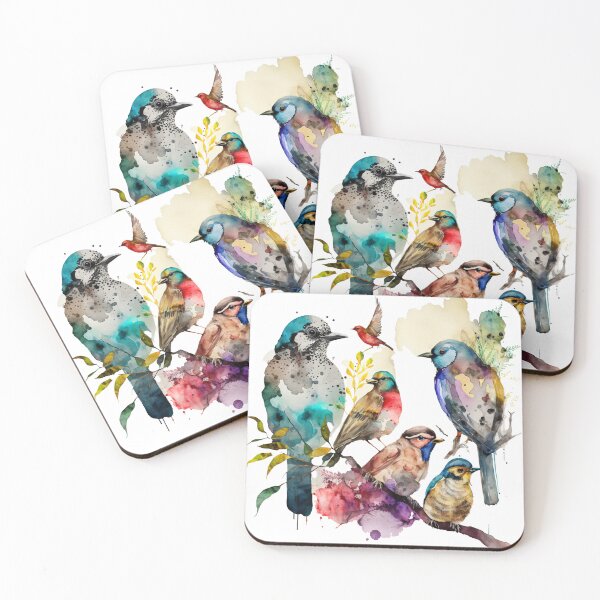 Item preview, everybirdy golder birds pattern designed and sold by printiesart.