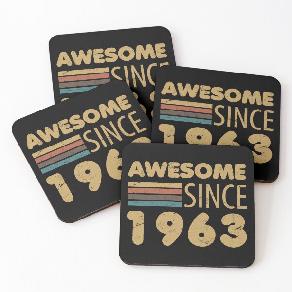 Item preview, Awesome Since 1963 60th Birthday designed and sold by thepixelgarden.