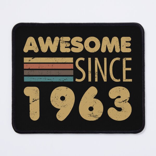 Item preview, Awesome Since 1963 60th Birthday designed and sold by thepixelgarden.