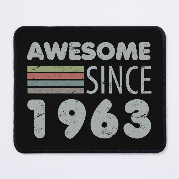 Item preview, Awesome Since 1963 60th Birthday designed and sold by thepixelgarden.