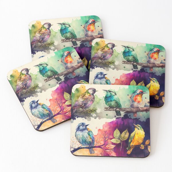 Item preview, everybirdy golder birds pattern designed and sold by printiesart.