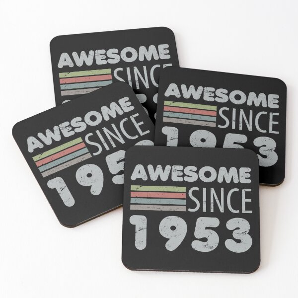 Item preview, Awesome Since 1953 70th Birthday designed and sold by thepixelgarden.