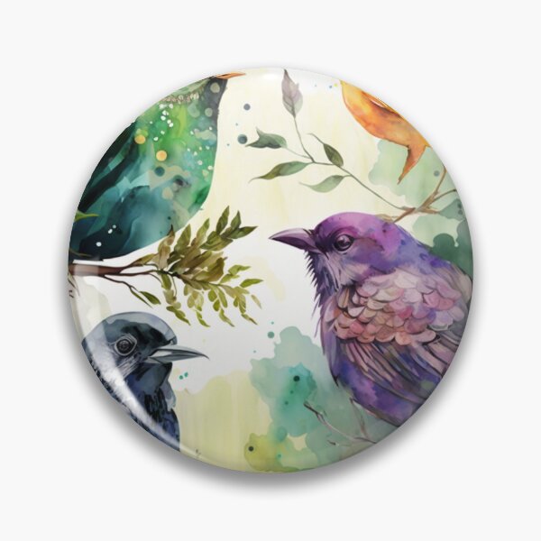 Item preview, everybirdy golder birds pattern designed and sold by printiesart.