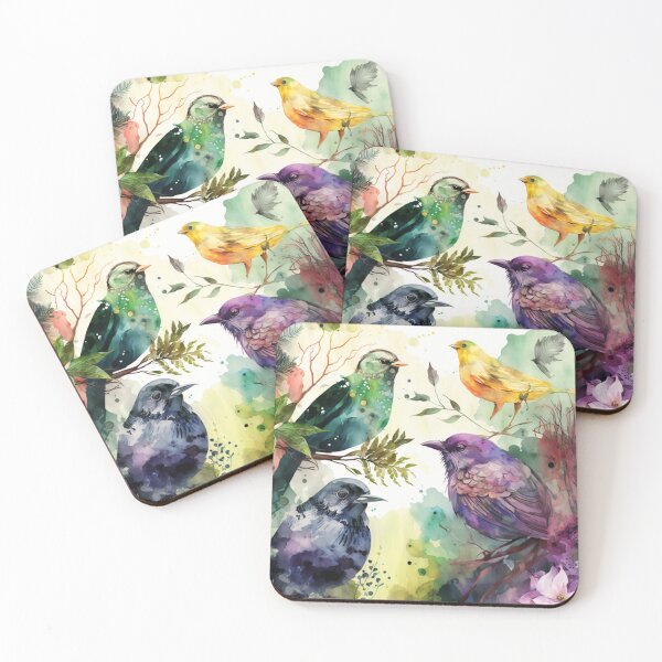 Item preview, everybirdy golder birds pattern designed and sold by printiesart.