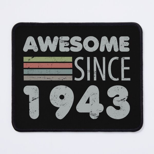 Item preview, Awesome Since 1943 80th Birthday designed and sold by thepixelgarden.