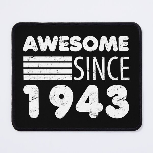 Item preview, Awesome Since 1943 80th Birthday designed and sold by thepixelgarden.