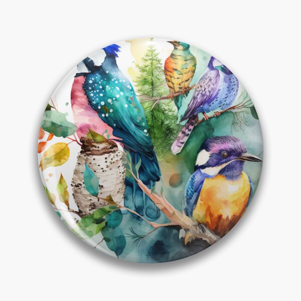 Item preview, everybirdy golder birds pattern designed and sold by printiesart.
