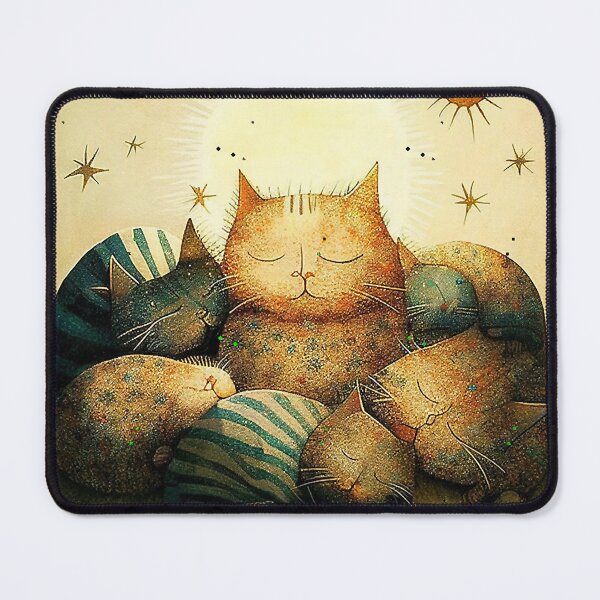 Item preview, funny and cute cat with a ball of wool cat playing with a ball of string designed and sold by HeidiVintageArt.