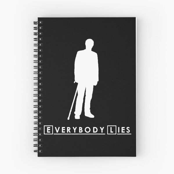 Item preview, Everybody Lies- White on Black designed and sold by dauntlesgrenade.