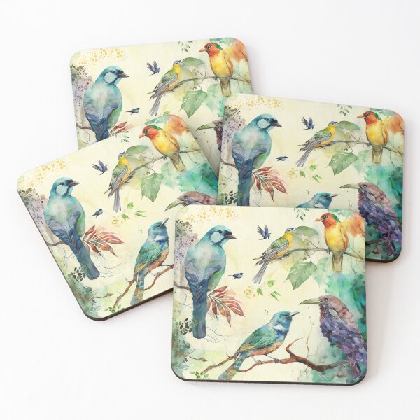 Item preview, everybirdy golder birds pattern designed and sold by printiesart.
