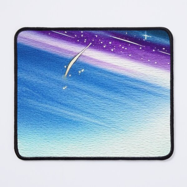 Item preview, Shooting Star in a Deep Night Sky in Watercolor designed and sold by SquishStitches.