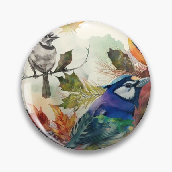 Item preview, everybirdy golder birds pattern designed and sold by printiesart.