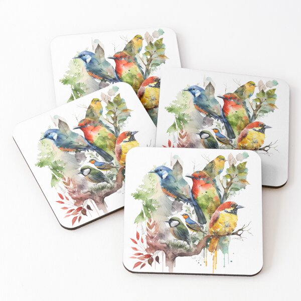 Item preview, everybirdy golder birds pattern designed and sold by printiesart.