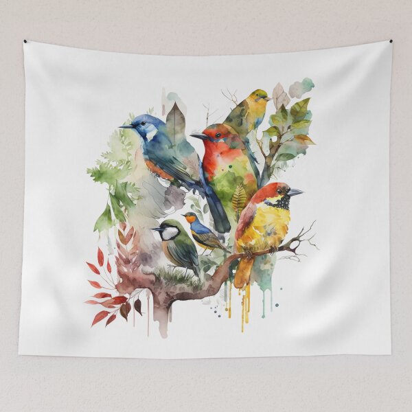 Item preview, everybirdy golder birds pattern designed and sold by printiesart.
