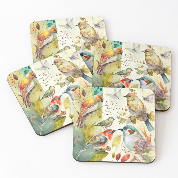 Item preview, everybirdy golder birds pattern designed and sold by printiesart.