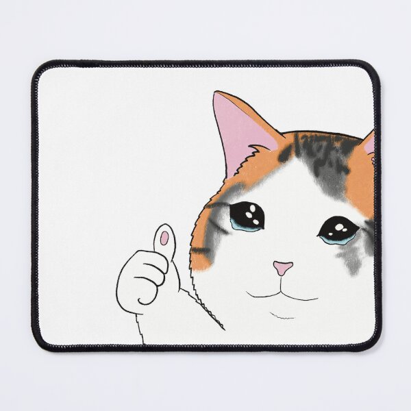 Item preview, Thumbs Up Crying Cat designed and sold by LittlestMonster.