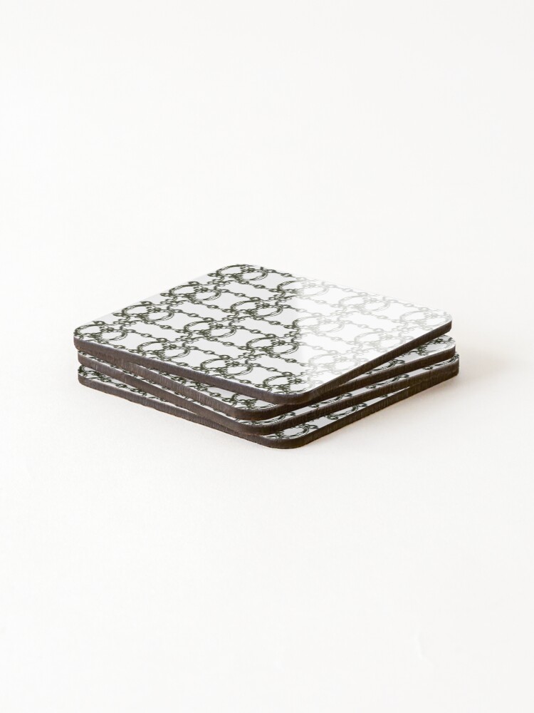 Thumbnail 4 of 5, Coasters (Set of 4), Ornate Chain Link Pattern designed and sold by Reynareyna.