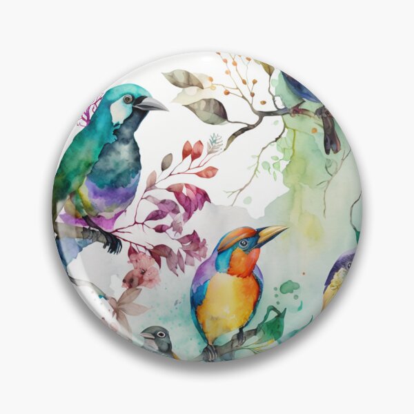 Item preview, everybirdy golder birds pattern designed and sold by printiesart.