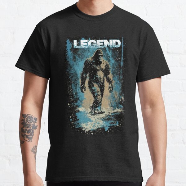 Item preview, Big Legend T shirt Bigfoot Walks T Shirt Classic T-Shirt   designed and sold by iPaint Airbrush Studio.