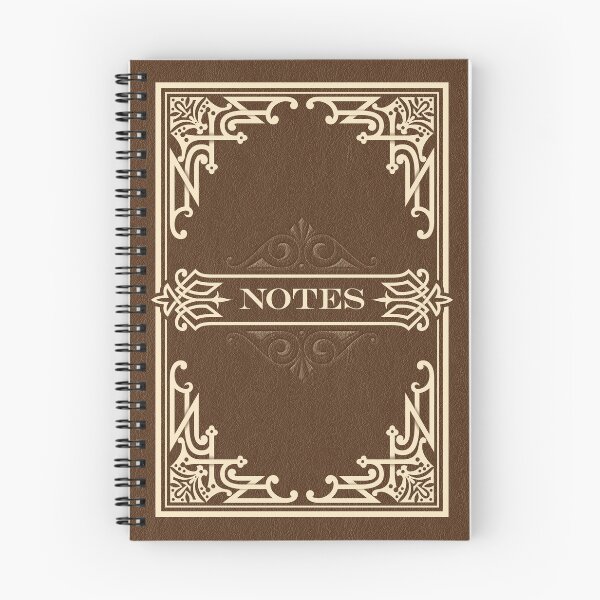 Item preview, Brown Old Leather Victorian Notebook designed and sold by PenAndRose.