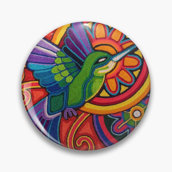 Item preview, Colibri huichol mexican wixarika ritual shaman cactus hikuri, nierika, designed and sold by aramara-huichol.