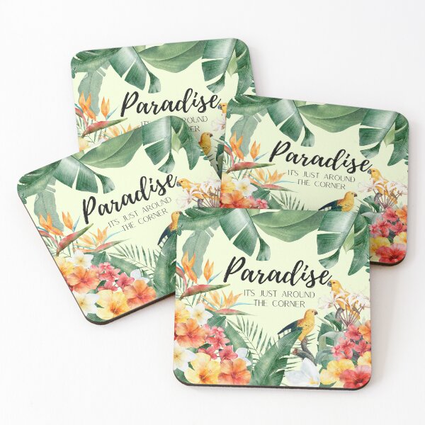 Item preview, Tropical Paradise Just Around the Corner (green) designed and sold by Visionary2791.