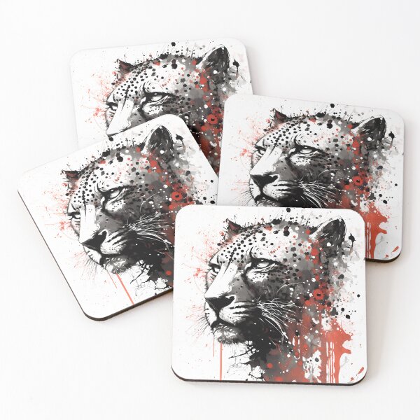 Item preview, Ink Portrait of A Leopard designed and sold by TortillaChief.