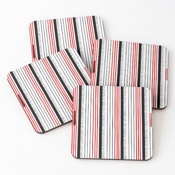 Item preview, red, white and black stripe decorative designed and sold by MrLacarte.