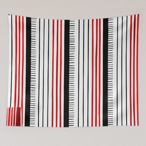 Item preview, red, white and black stripe decorative designed and sold by MrLacarte.