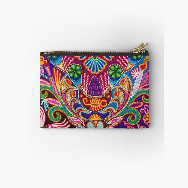 Item preview, deer and eagle mexican huichol shaman designed and sold by aramara-huichol.