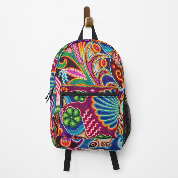Item preview, deer and eagle mexican huichol shaman designed and sold by aramara-huichol.
