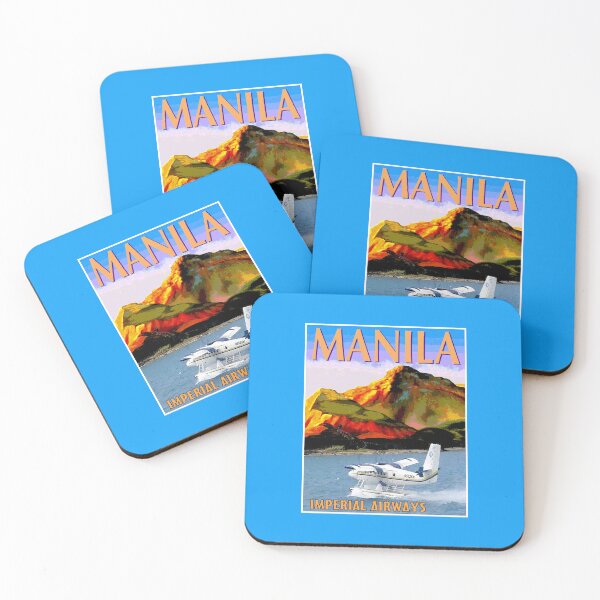 Item preview,  IMPERIAL AIRWAYS : Vintage Fly To Manila Travel Advertising Print designed and sold by posterbobs.