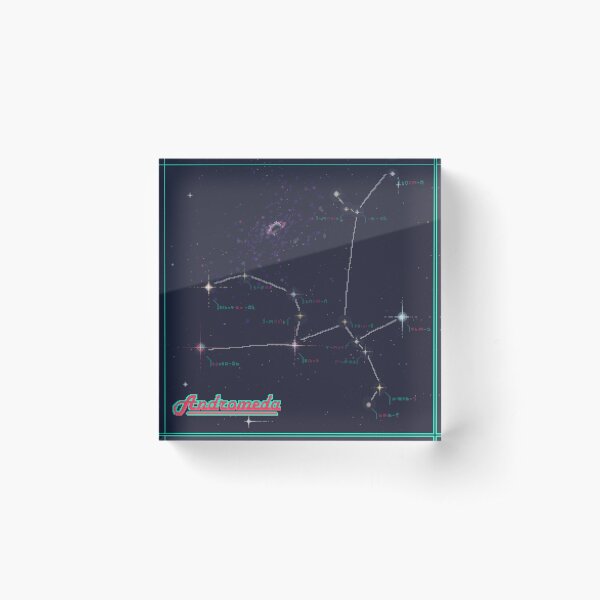 Constellation - Andromeda Acrylic Block