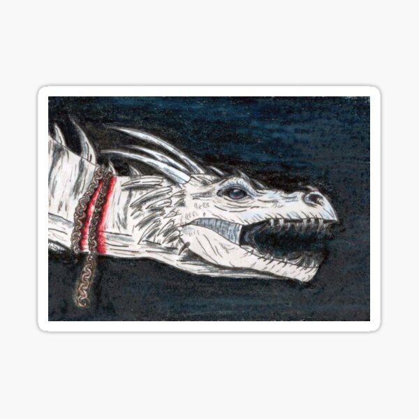 White Dragon Sticker
