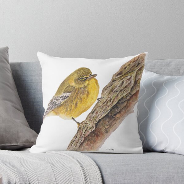 Item preview, Pine Warbler Bird in Watercolour designed and sold by BirdsNatureArt.