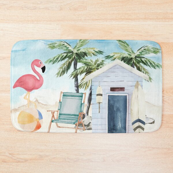 Item preview, Flamingo On The Beach designed and sold by LifeNonchalant.