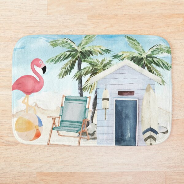 Artikelvorschau, Flamingo am Strand entworfen und verkauft von LifeNonchalant.