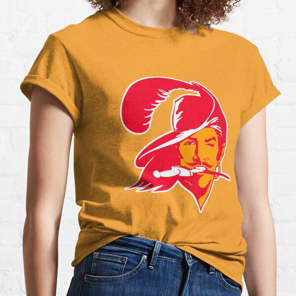 deadmansupplyco Vintage Football - Tampa Bay Buccaneers (Orange Buccaneers Wordmark) T-Shirt