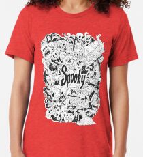 Spooky Doodleart Tri-blend T-Shirt