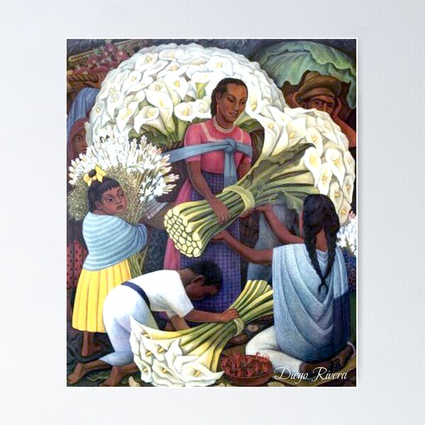 Artikel-Vorschau von Berühmter Künstler: Diego Rivera - Der Blumenverkäufer (1949 (, designt und verkauft von mturns57.