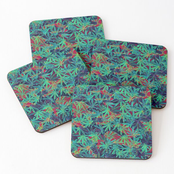 Item preview, Colorful Marijuana Leaf Smoke Print Y designed and sold by WildArtDesigns.