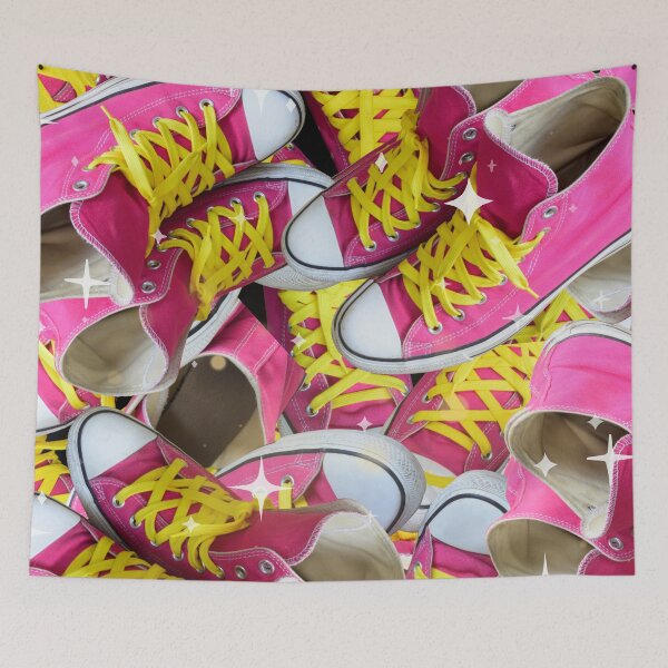 Item preview, colorful converse sneakers pink designed and sold by TjsDesignsnMore.
