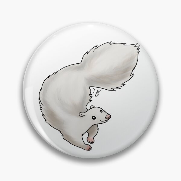 Item preview, Skunk - White designed and sold by Jennifer Stolzer.
