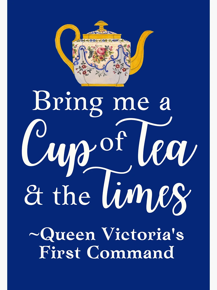 Teapot - Miniature - Queen Victoria on Yellow Background