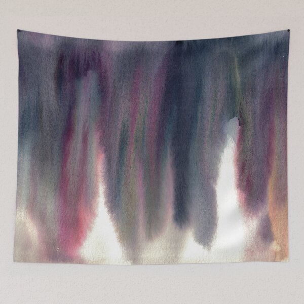 Item preview, Purple gray watercolor gravity painting designed and sold by The kitschy Citrus.